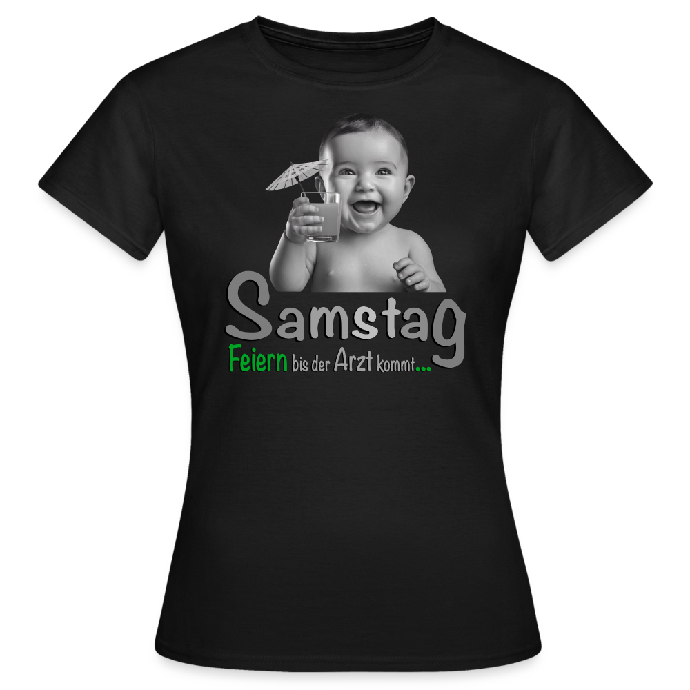 Das T-Shirt für Samstag - Schwarz