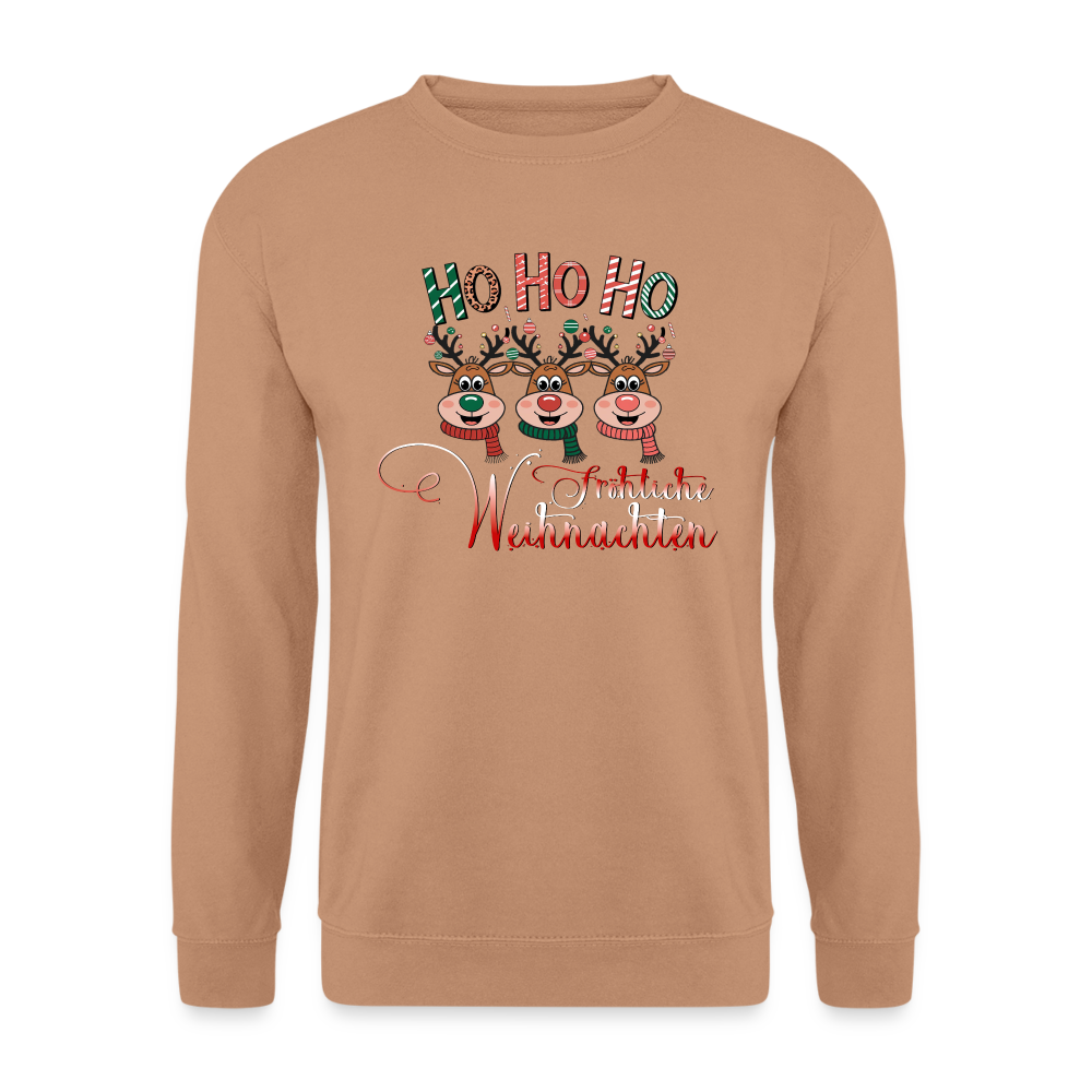 Fröhliche Weihnachten Pullover - Mocca