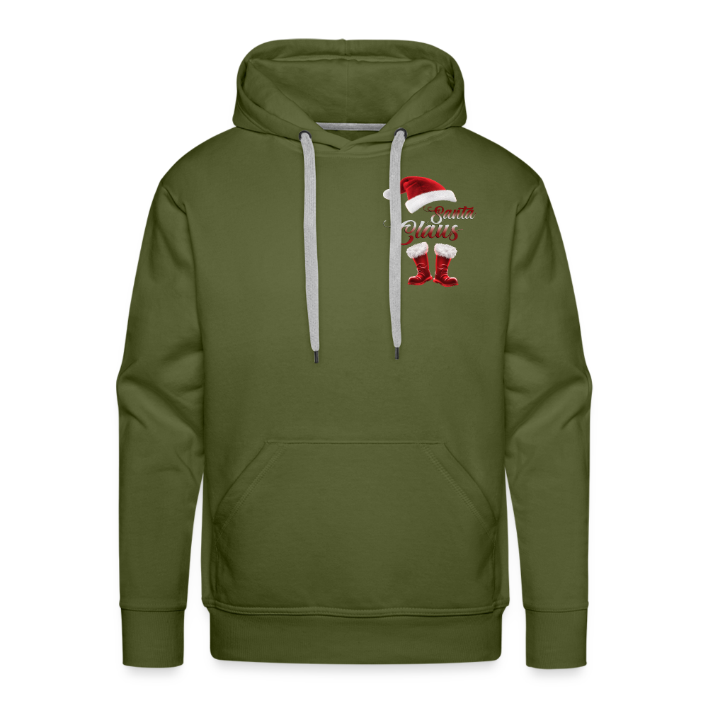 Santa Claus Premium Hoodie - Olivgrün