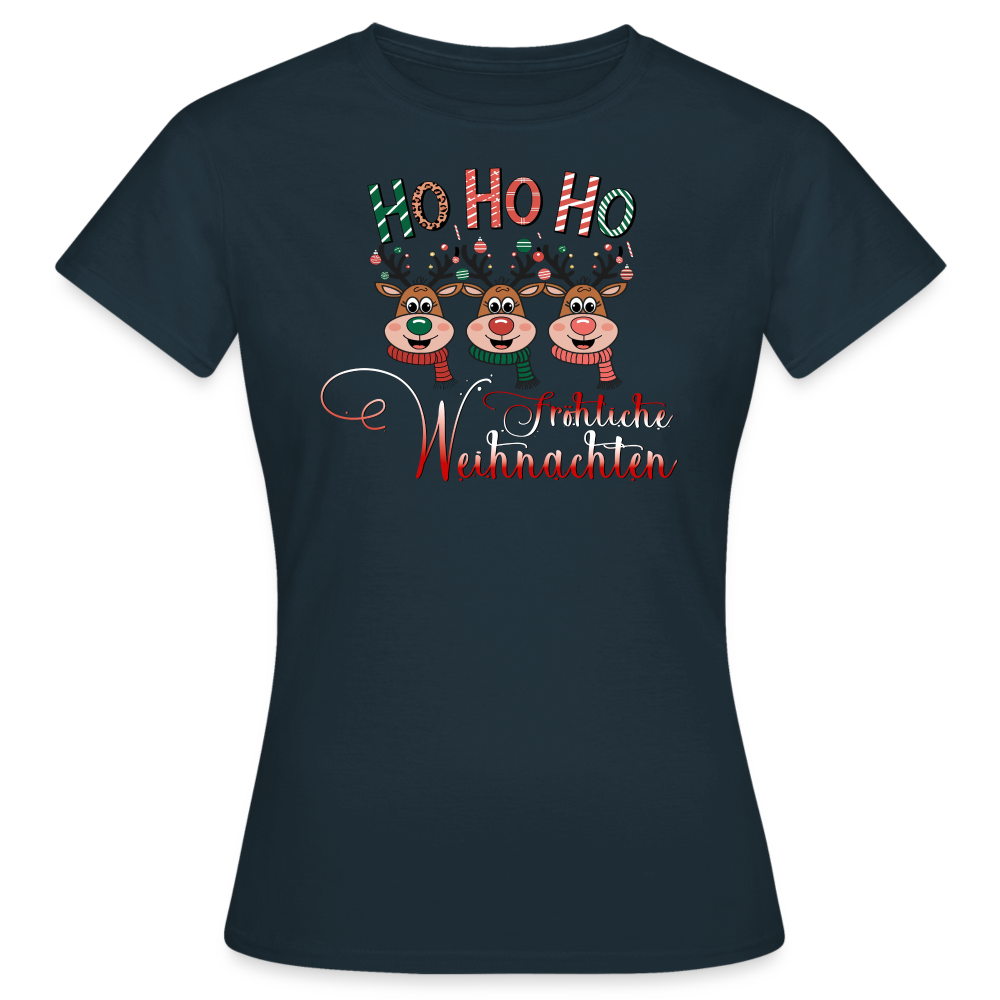 Fröhliche Weihnachten T-Shirt - Navy