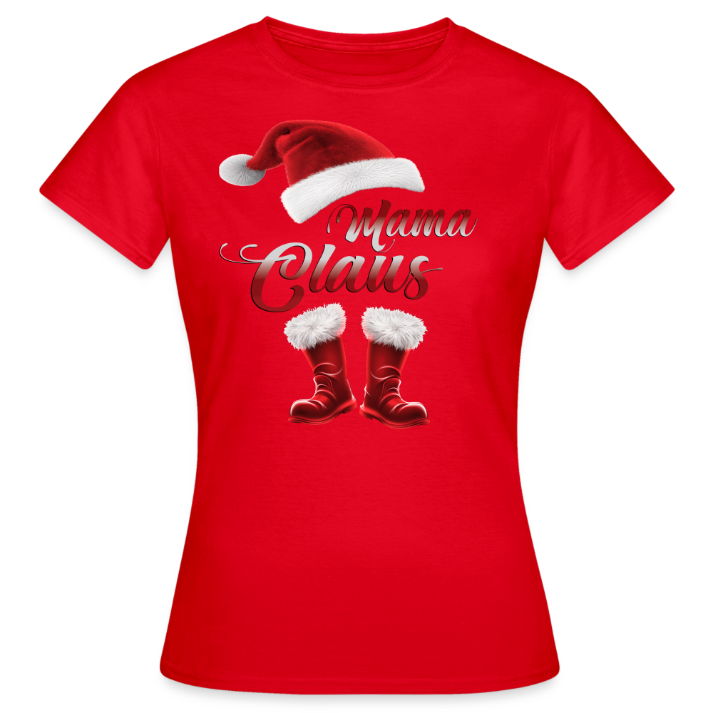 Mama Claus T-Shirt - Rot