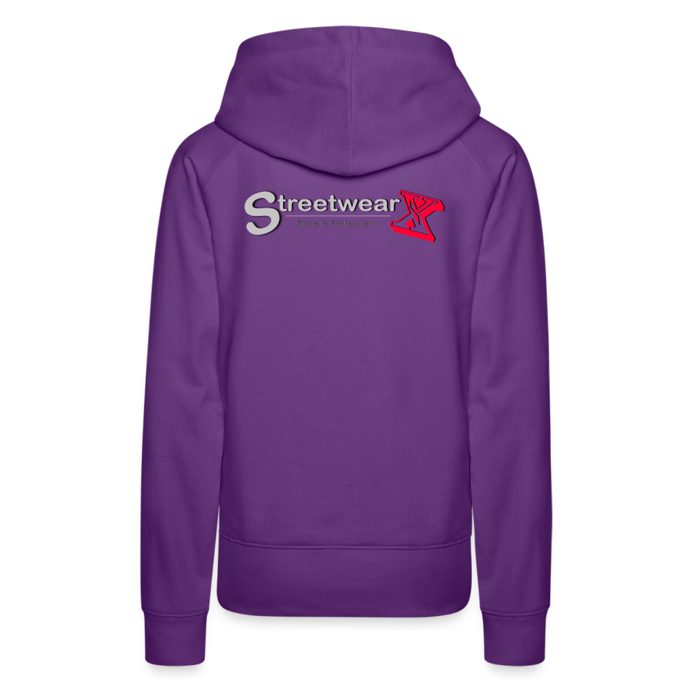 Frauen Freizeit Premium Hoodie - Purple