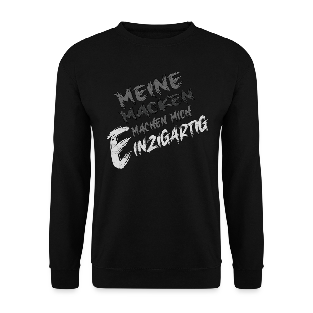 Einzigartige Macken Pulli - Schwarz