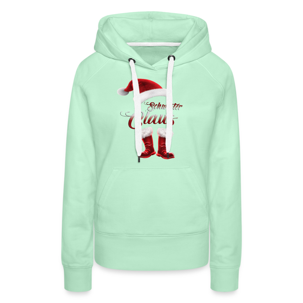 Schwester Claus Premium Hoodie - helles Mintgrün