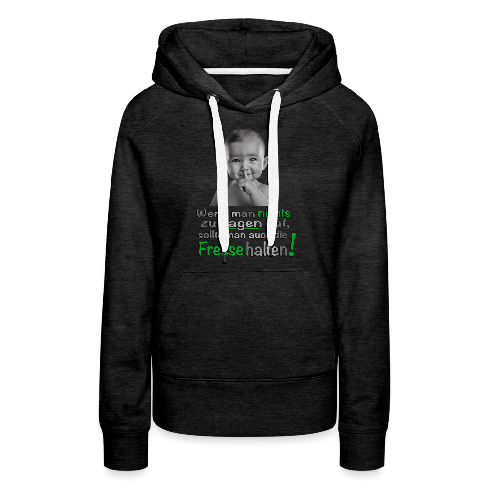 Hoodie mit frechem Statement - Anthrazit