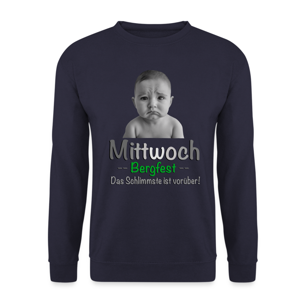 Mittwoch endlich Bergfest Pulli - Navy