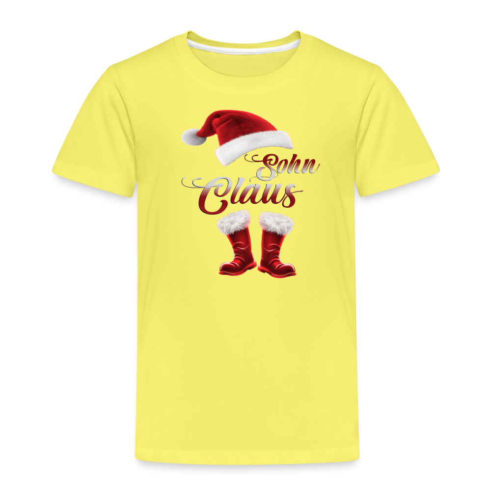 Sohn Claus Kinder T-Shirt - Gelb