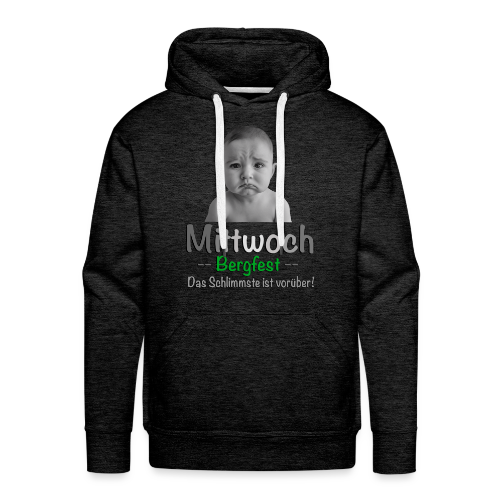 Mittwoch endlich Bergfest Hoodie - Anthrazit