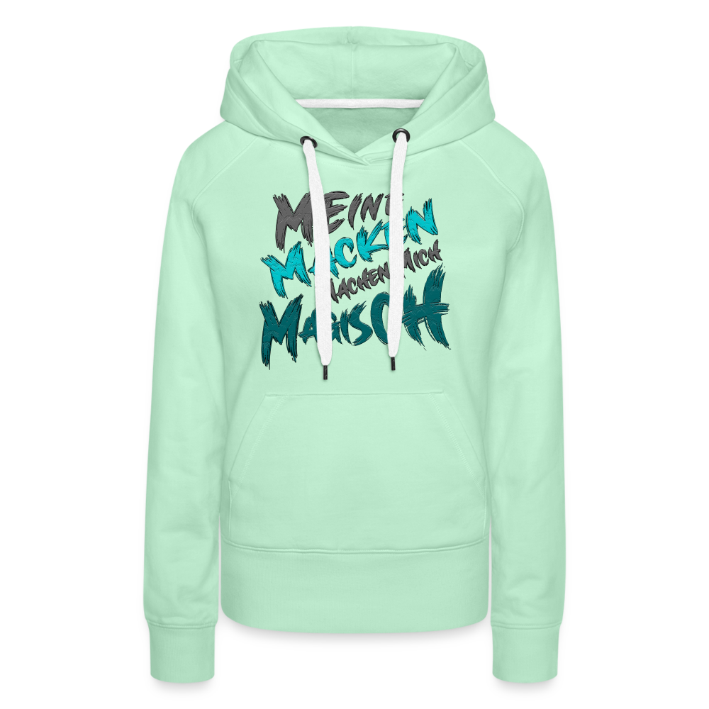 Magische Macken Premium Hoodie - helles Mintgrün