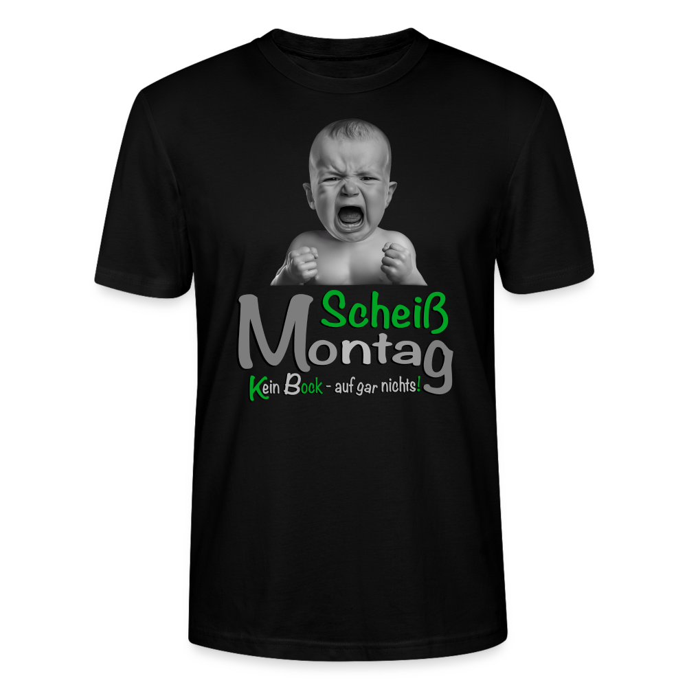 Montag ist ätzend T-Shirt - Schwarz