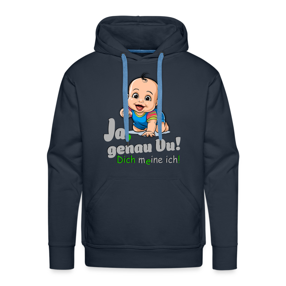 Ja, genau Du - Hoodie - Navy