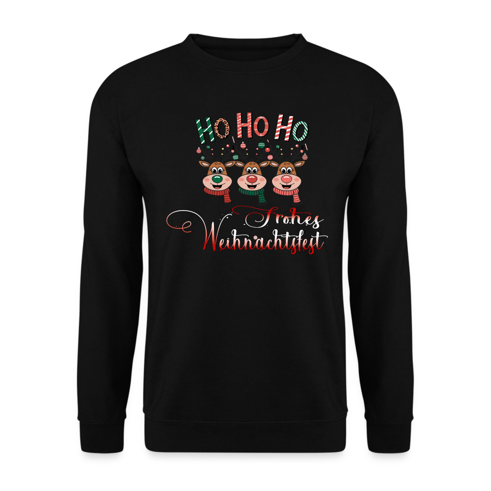 Frohes Weihnachtsfest Pullover - Schwarz