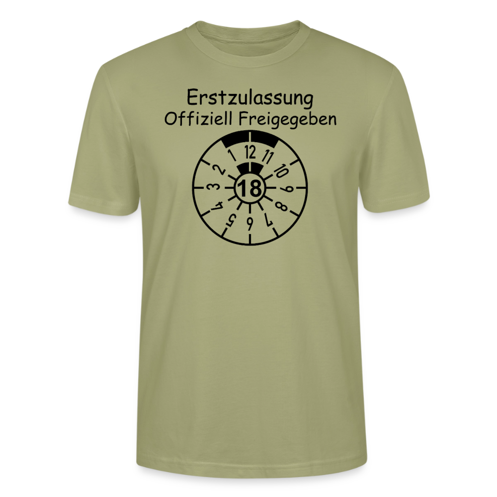 18. Geburtstag Erstzulassung offiziell freigegeben - Nebelgrün