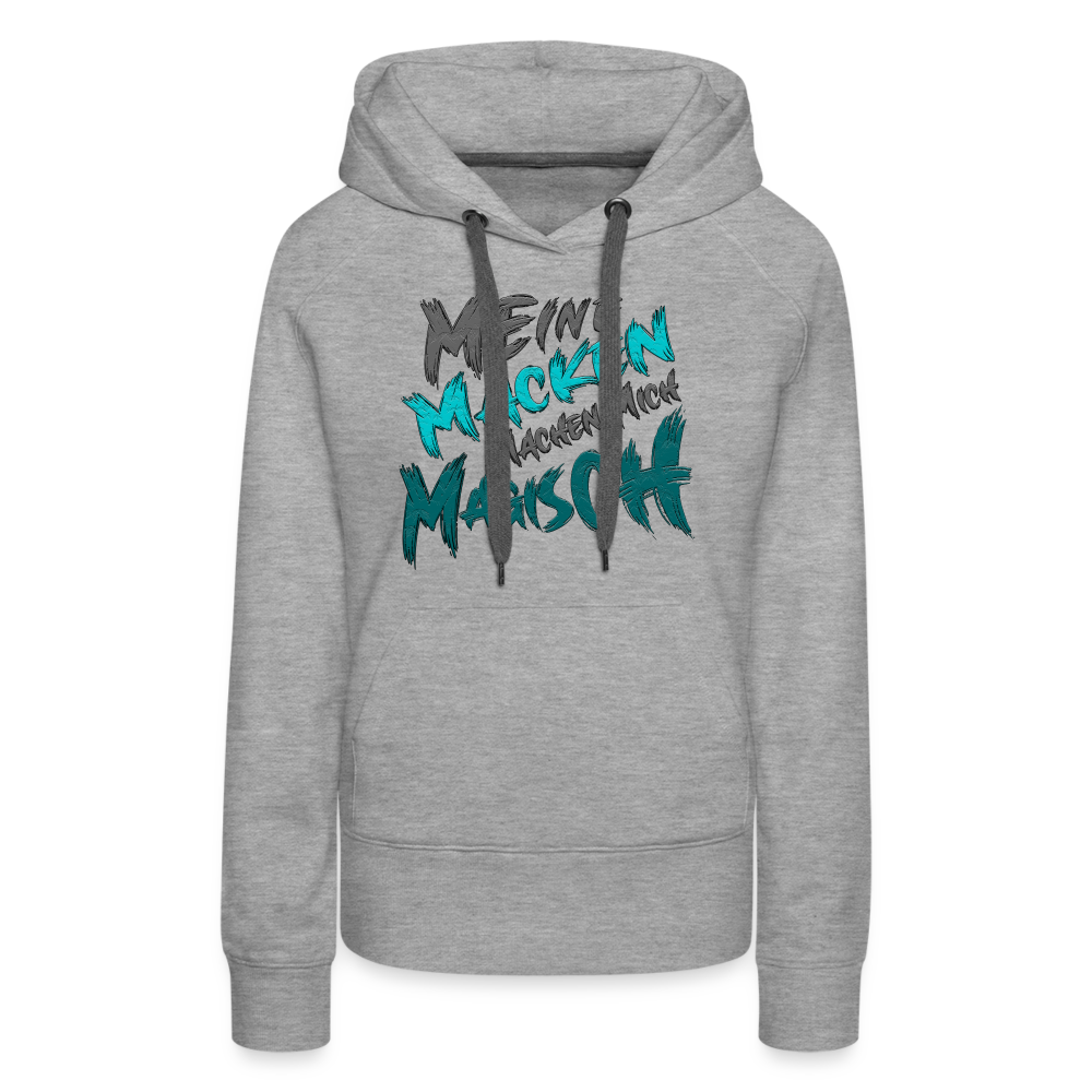 Magische Macken Premium Hoodie - Grau meliert