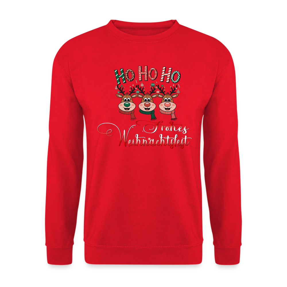 Frohes Weihnachtsfest Pullover - Rot