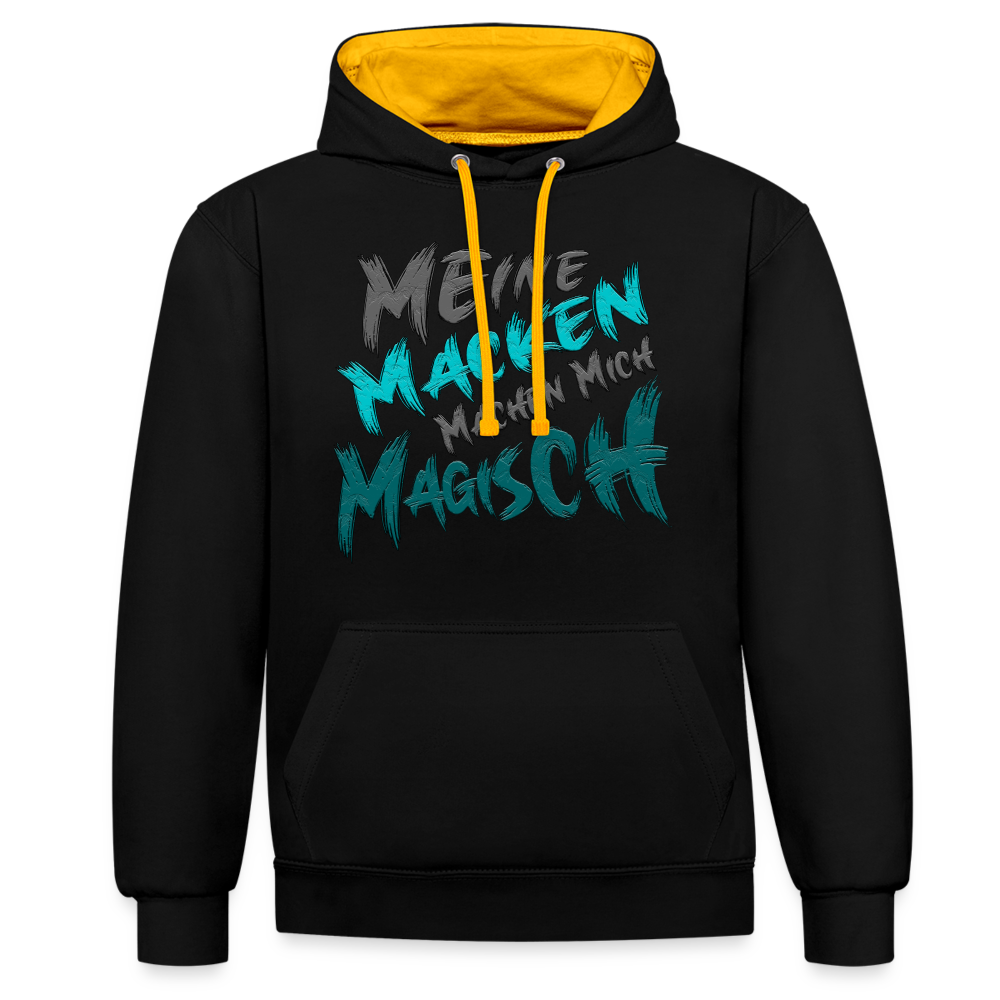 Magische Macken Hoodie - Schwarz/Gold