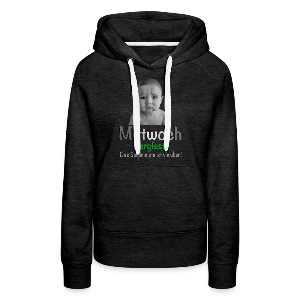 Mittwoch endlich Bergfest Hoodie - Anthrazit