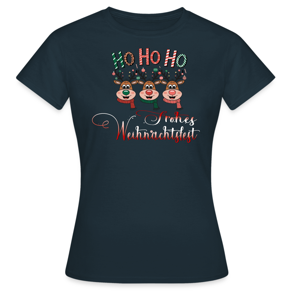 Frohes Weihnachtsfest T-Shirt - Navy