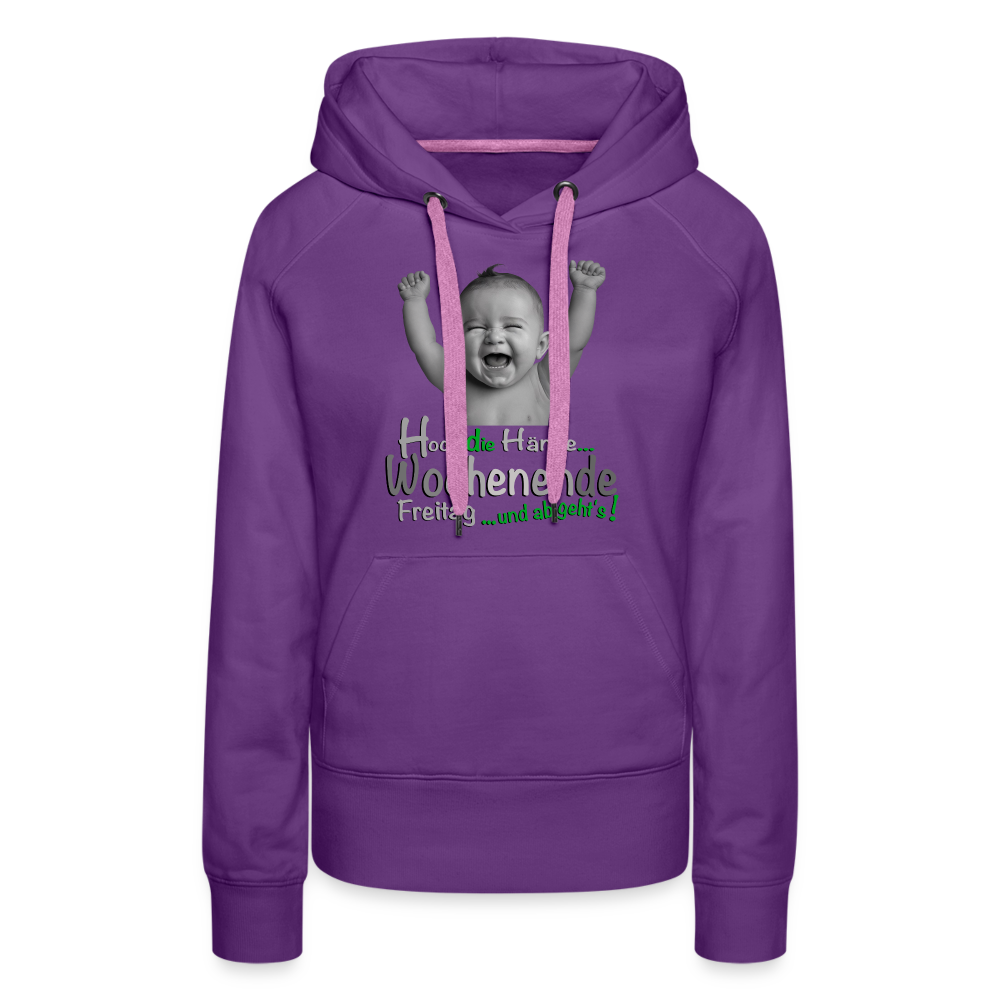 Der Hoch die Hände Wochenende.... Hoodie - Purple