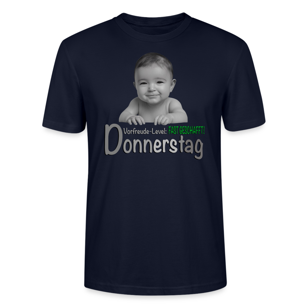 Donnerstag- Vorfreude-Level - T-Shirt - Navy