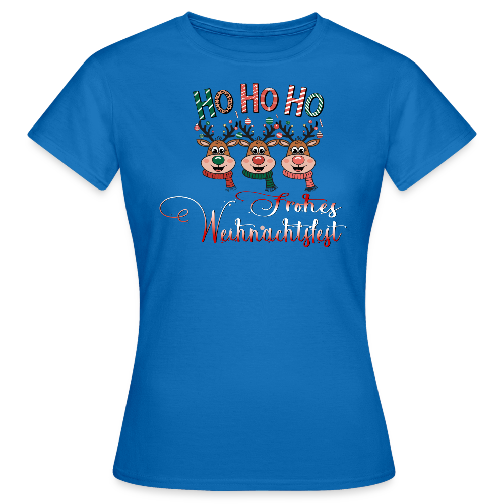 Frohes Weihnachtsfest T-Shirt - Royalblau