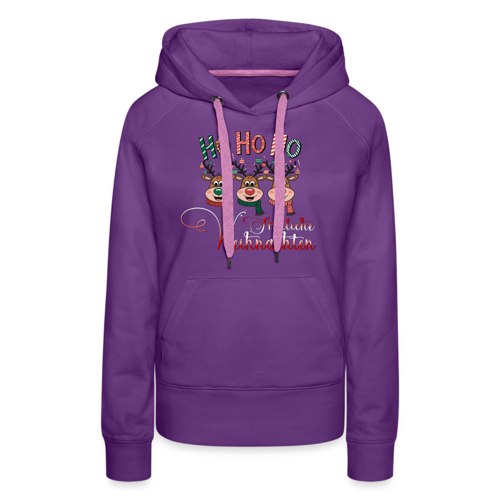 Fröhliche Weihnachten Premium Hoodie - Purple