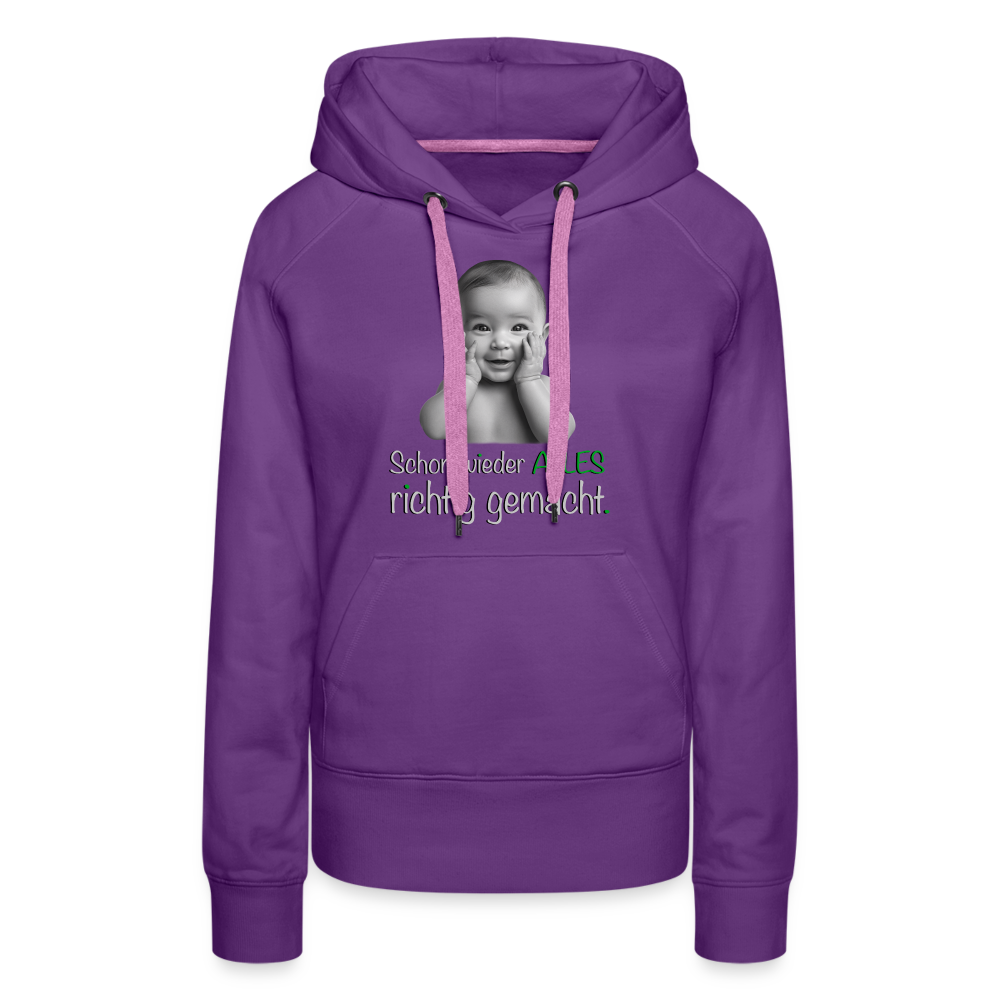 Alles richtig gemacht - Premium Hoodie - Purple