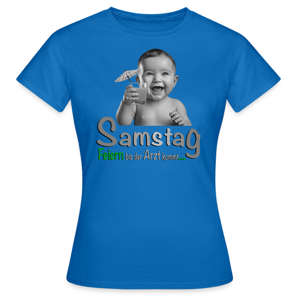 Das T-Shirt für Samstag - Royalblau