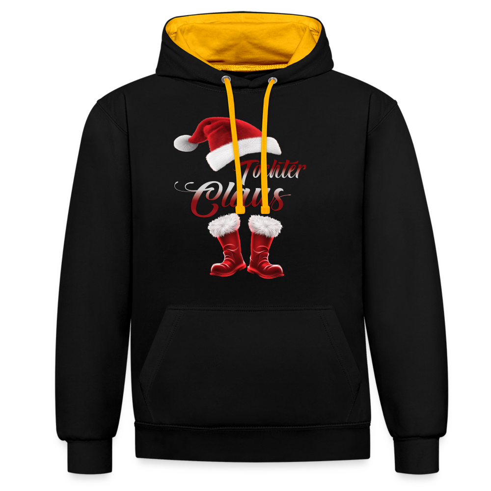 Tochter Claus Hoodie - Schwarz/Gold