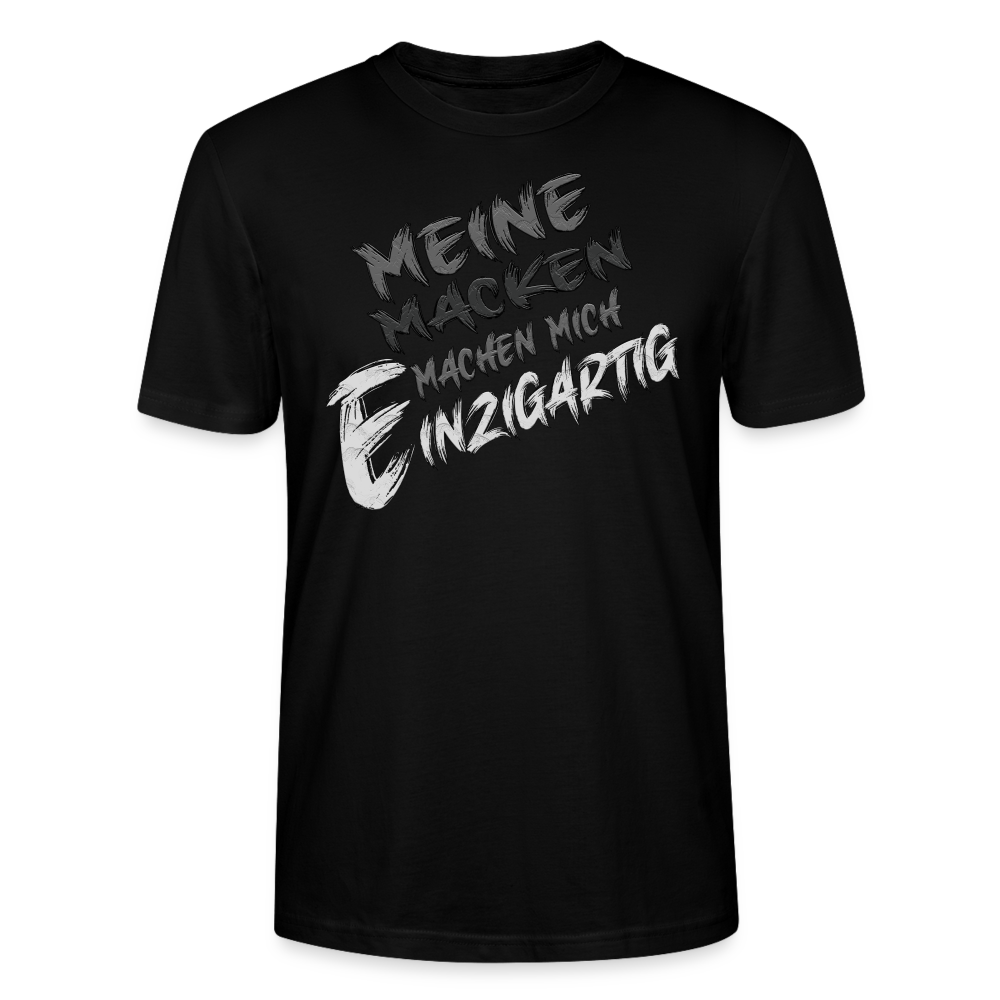 Einzigartige Macken T-Shirt - Schwarz