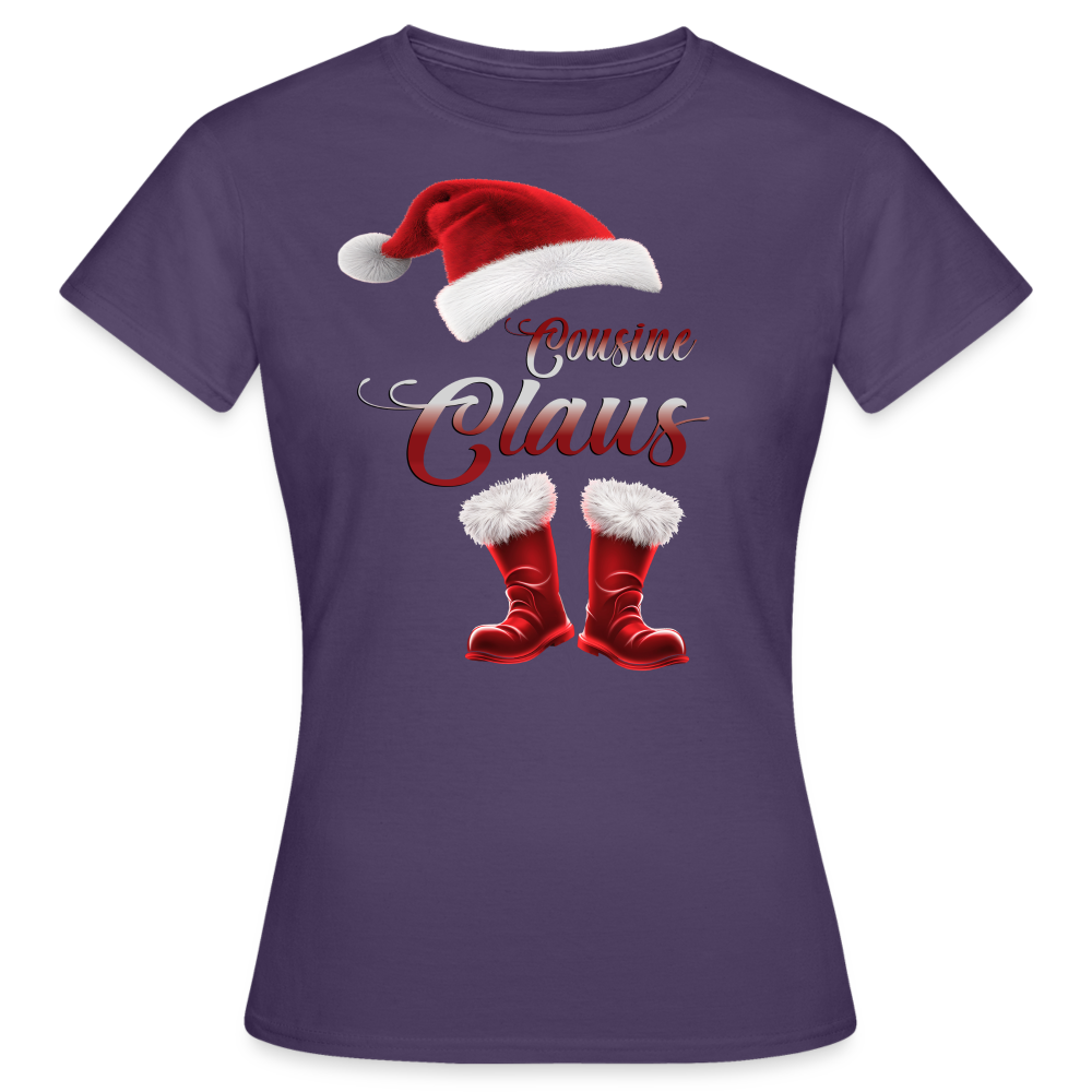 Cousin Claus T-Shirt - Dunkellila