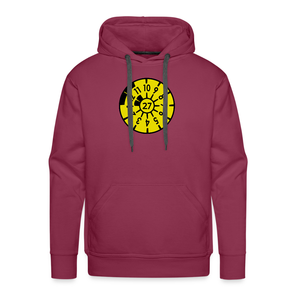Lustiger TÜV-Plaketten Hoodie – Das Must-have für jeden Autofan - Bordeaux