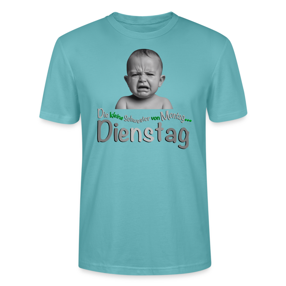 Das T-Shirt für Dienstags - Pastelltürkis