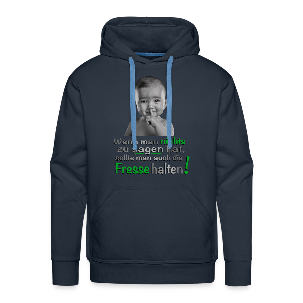 Statement-Hoodie mit Baby-Motiv - Navy