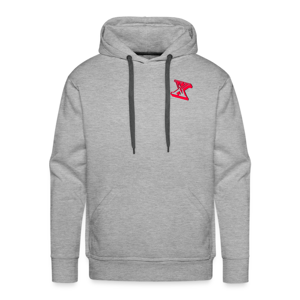 Maenner Hoodie Premium - Grau meliert