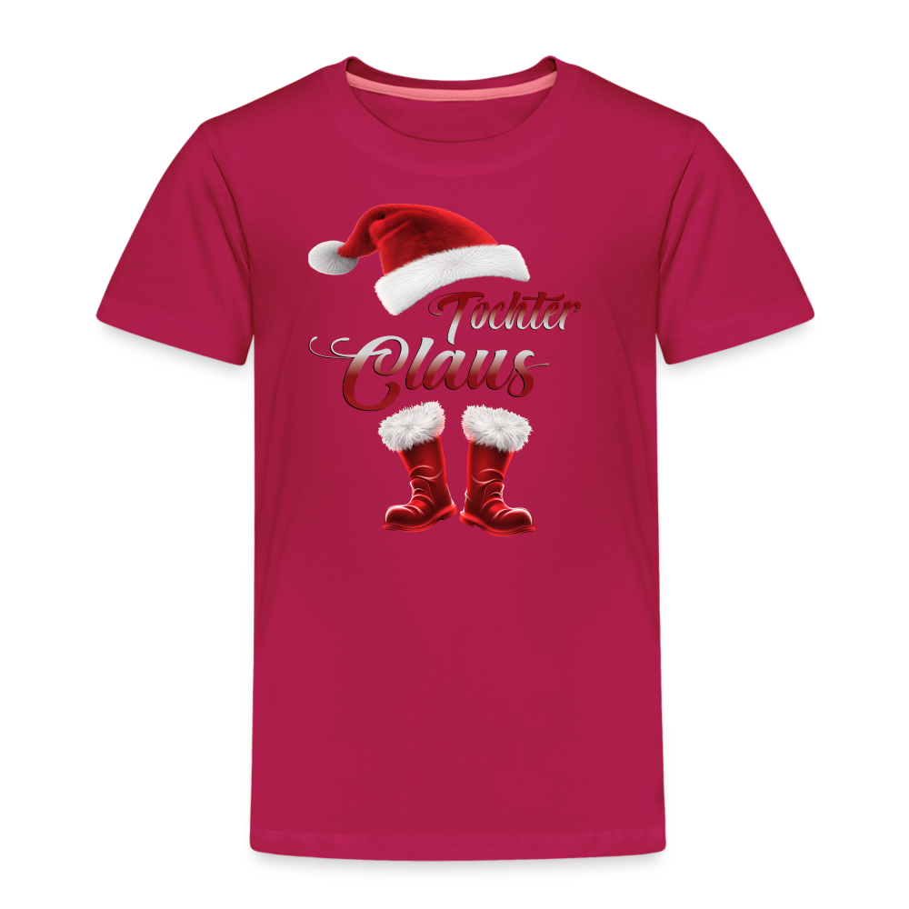 Tochter Klaus Kinder T-Shirt - dunkles Pink