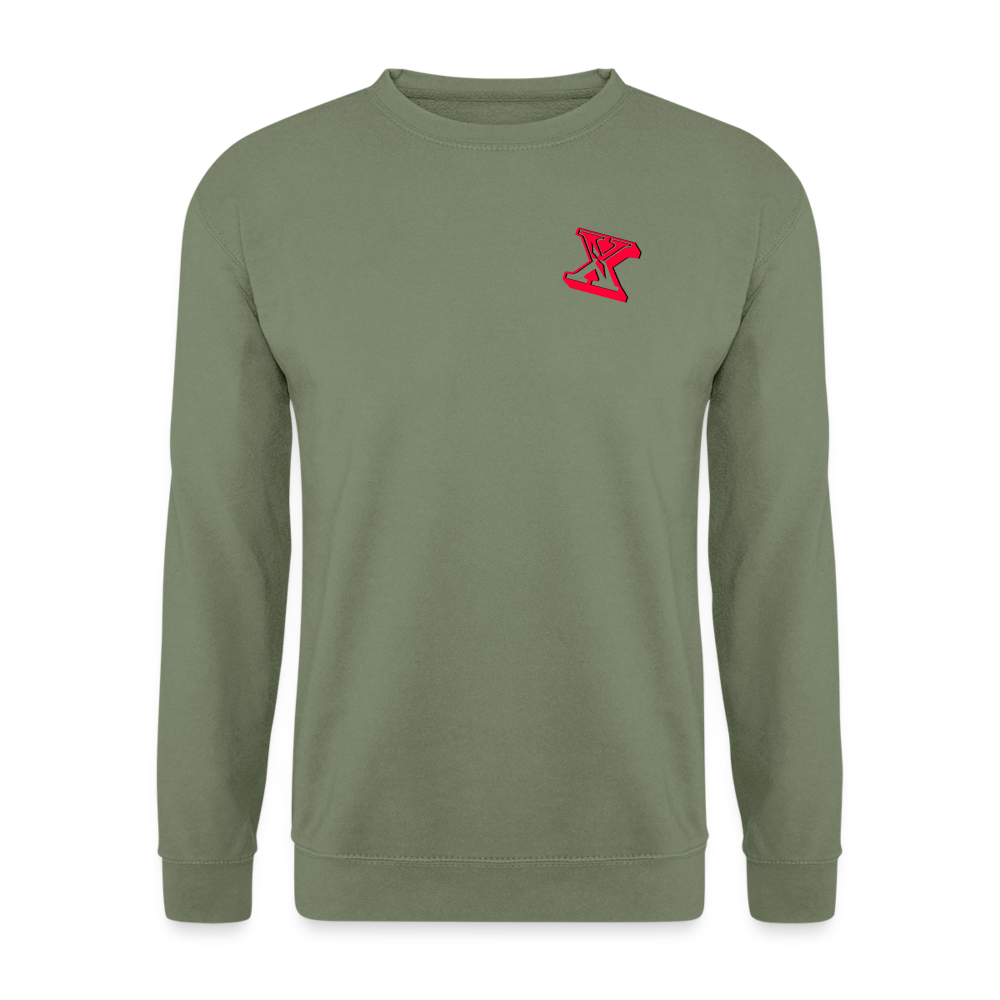 Cooler Freizeit Pullover - Armeegrün