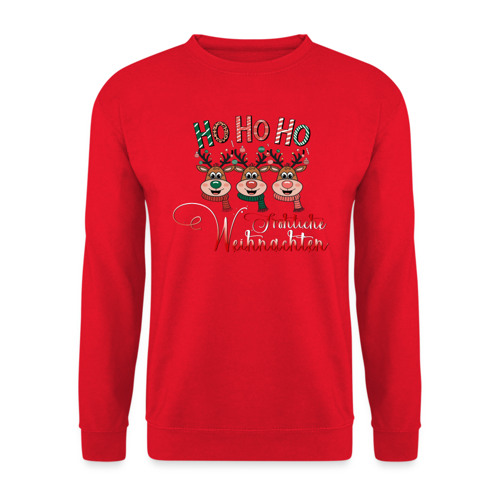 Fröhliche Weihnachten Pullover - Rot