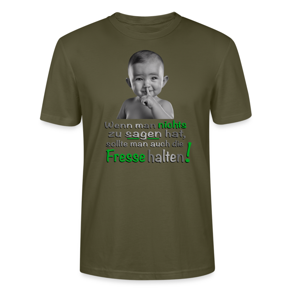 T Shirt mit Baby-Motiv als Statement - Khaki