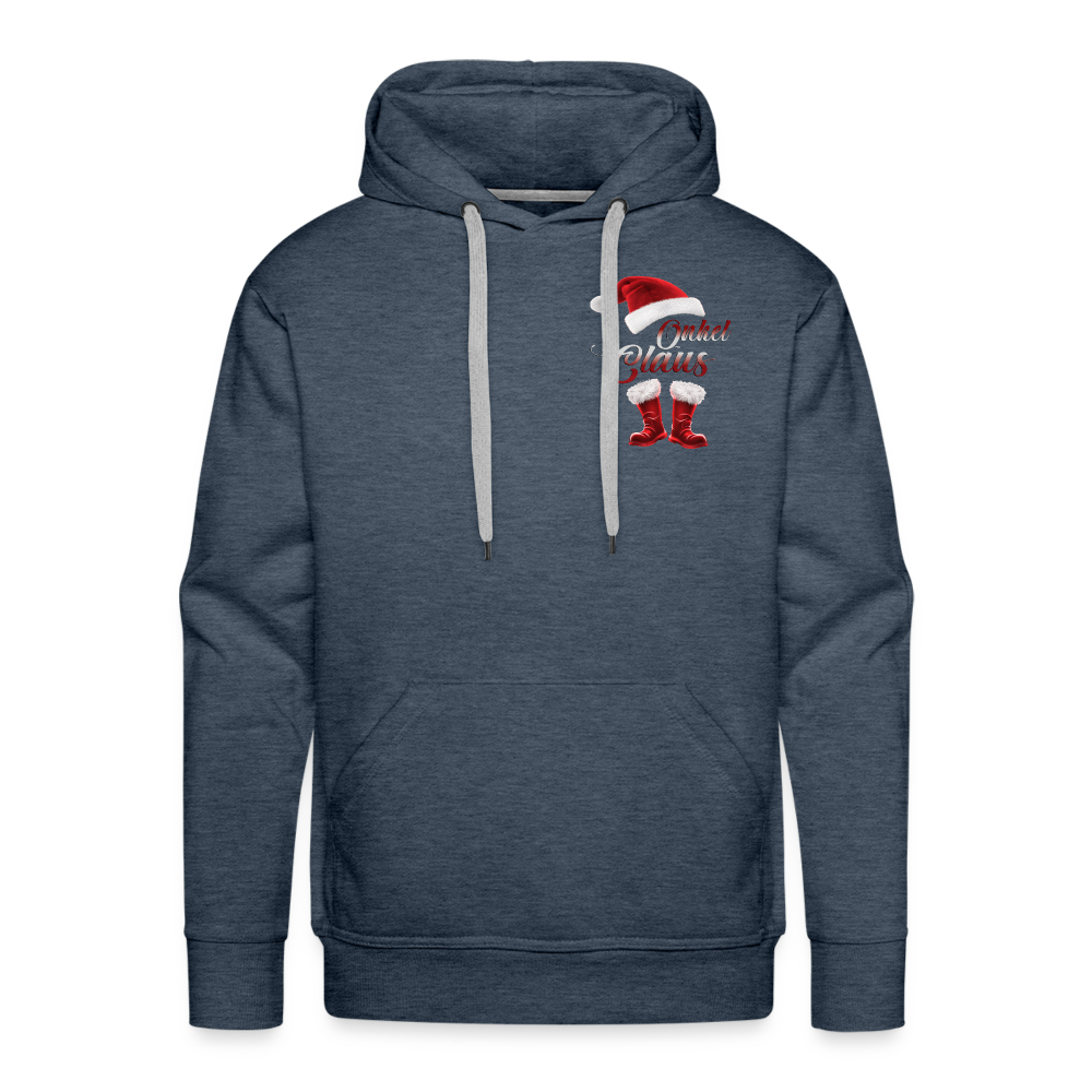 Onkel Claus Premium Hoodie - Jeansblau