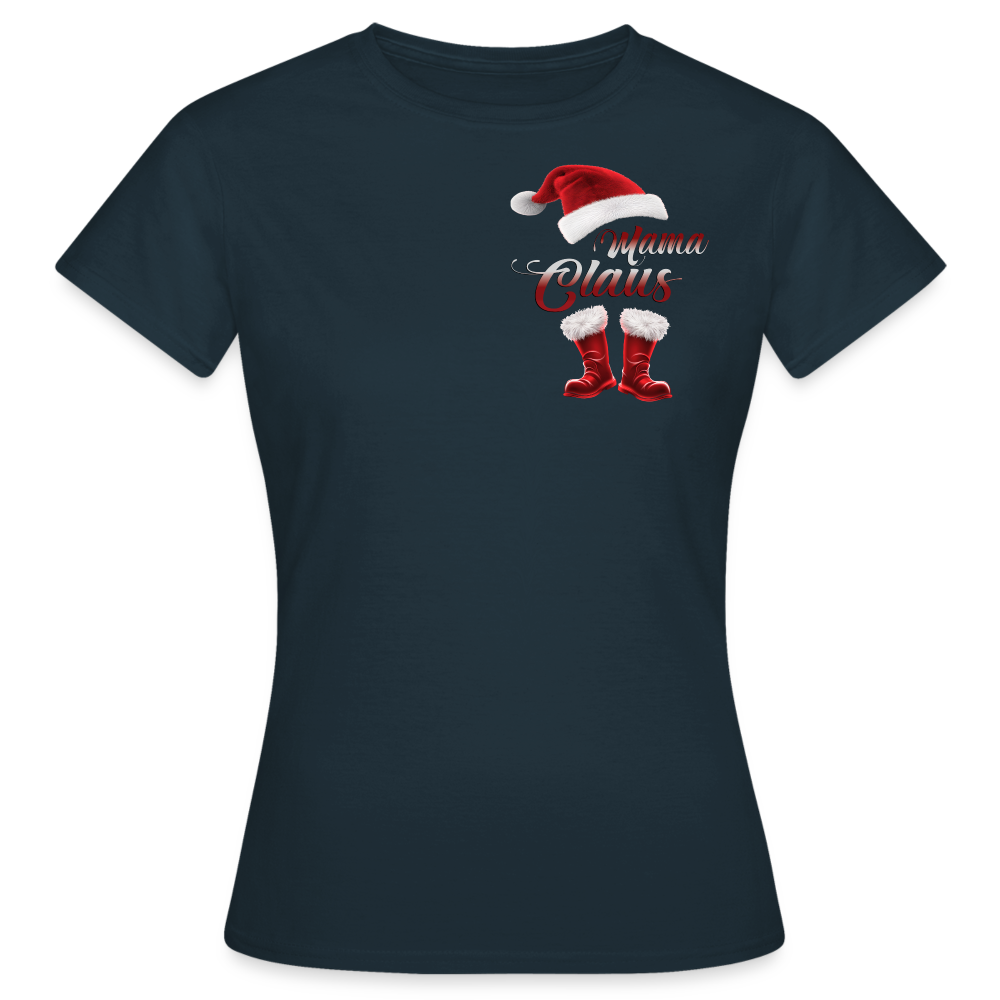 Santa „Mama“ Claus Shirt 🎅🎄 – Festlicher Style für die ganze Familie - Navy