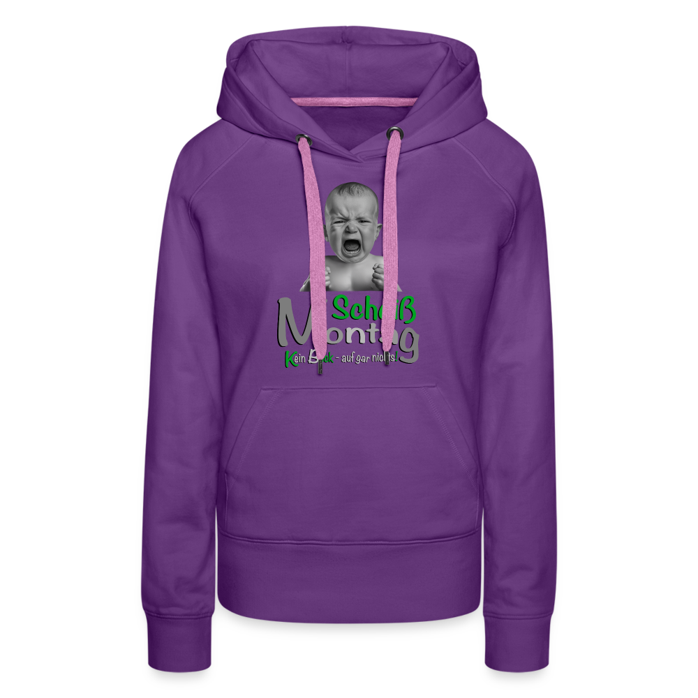 Montag ist ätzend T-Shirt - Purple