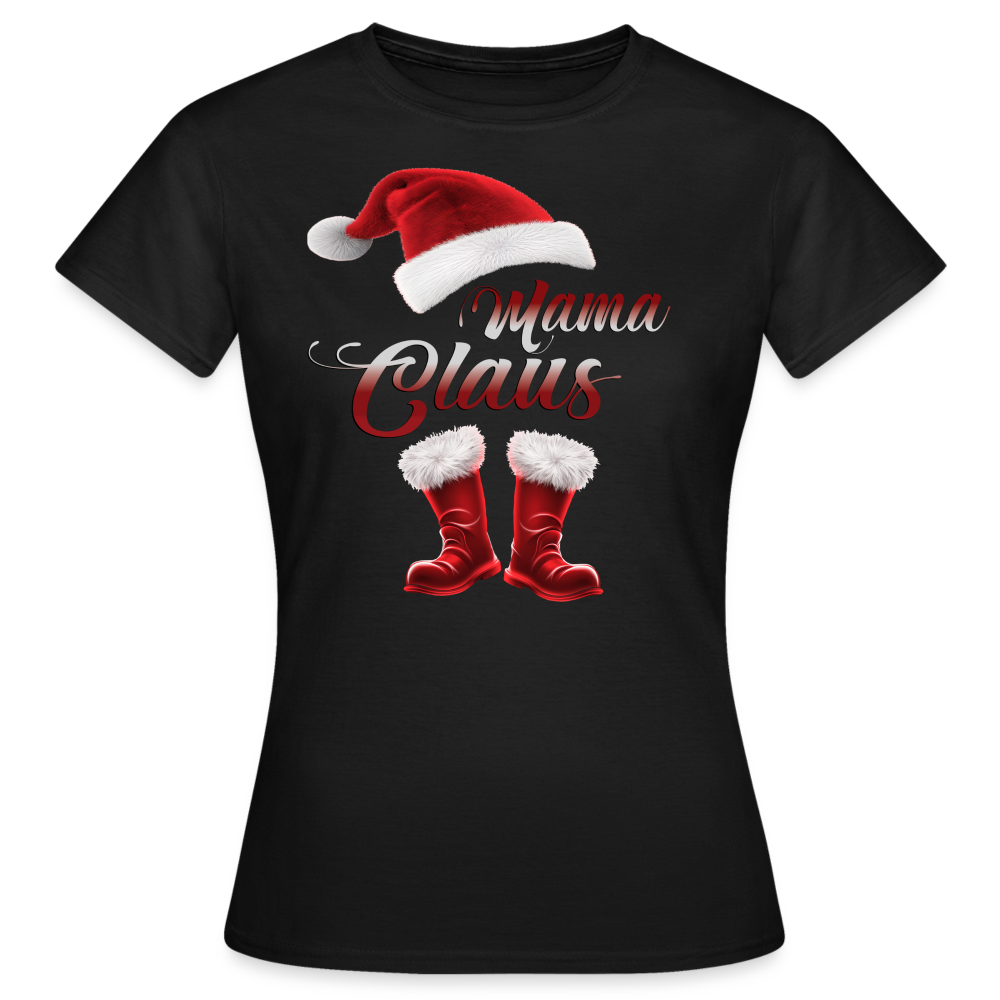 Mama Claus T-Shirt - Schwarz