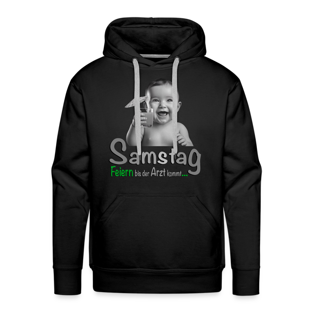 Der  coole Hoodie für Samstag - Schwarz