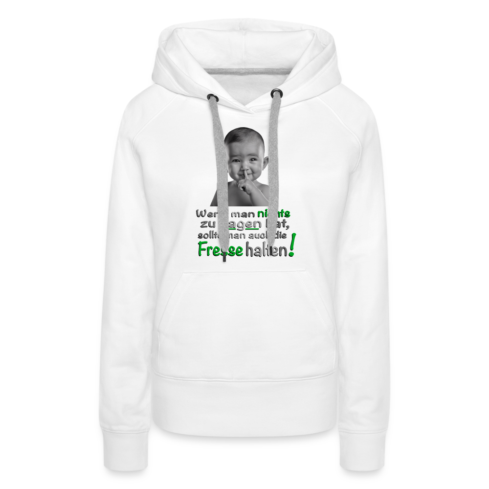 Hoodie mit frechem Statement - Weiß