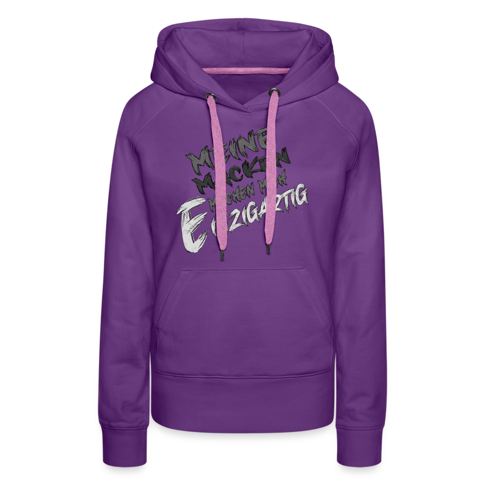 Einzigartige Macken Premium Hoodie - Purple