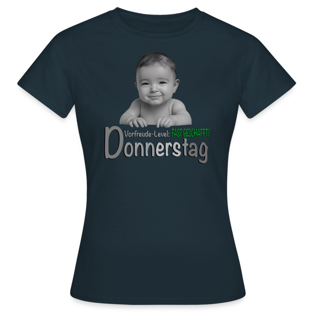 Donnerstag- Vorfreude-Level - Shirt - Navy