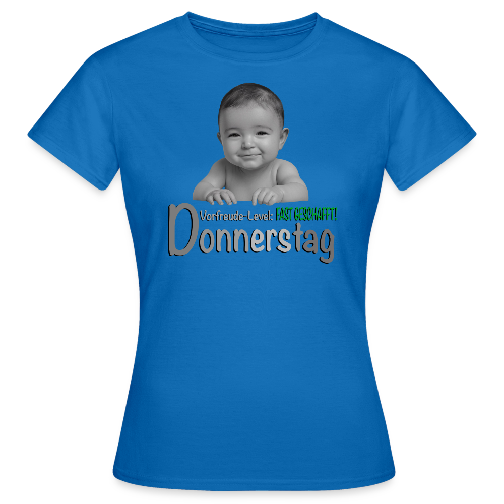 Donnerstag- Vorfreude-Level - Shirt - Royalblau