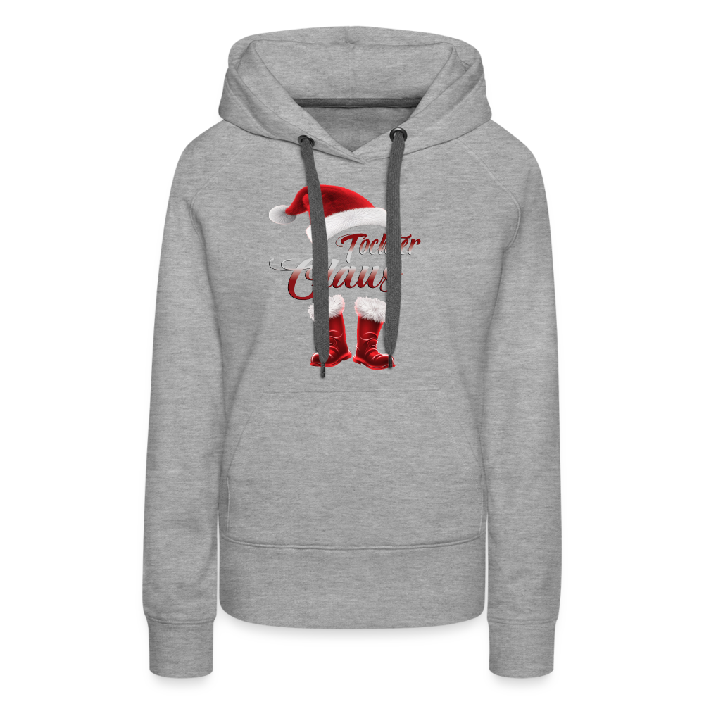 Tochter Claus Premium Hoodie - Grau meliert