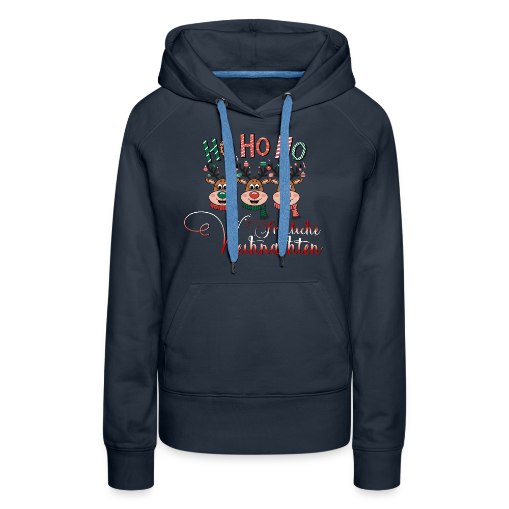 Fröhliche Weihnachten Premium Hoodie - Navy